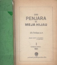 Dari Penjara ke Meja Hijau