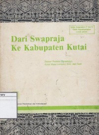 Dari Swapraja Ke Kabupaten Kutai