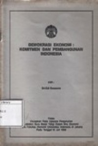 Demokrasi Ekonomi: Komitmen dan Pembangunan Indonesia