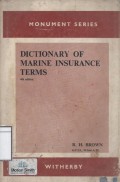Dictionary of Marine Insurance Terms