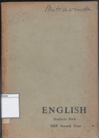English Students Book SMP Second Year