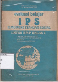 Evaluasi Belajar IPS untuk SMP Kelas 2