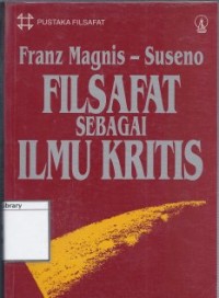 Filsafat sebagai Ilmu Kritis