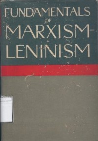 Fundamentals of Marxisme Leninism: Manual