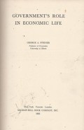 Government's Role in Economic Life
