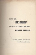 How to be Brief: An Index to Simple Writing