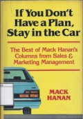 If You Don't Have a Plan, Stay in the Car