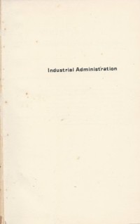 Industrial Administration