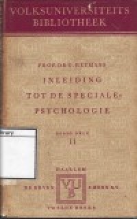Image of Inleiding tot de Speciale Psychologie