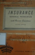Insurance: General Principles