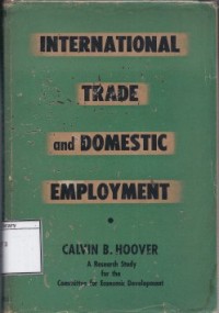 International Trade ad Domestic Employment