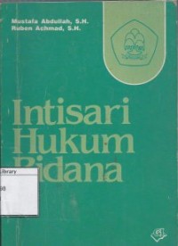 Intisari Hukum Pidana