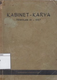 Kabinet Karya : Triwulan III - 1957
