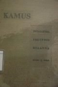 Kamus Indonesia-Inggeris-Belanda: Edjaan bahasa Inggeris menurut bunjinja