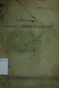 Kembali ke Undang-undang Dasar 1945