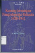 Kenang-Kenangan Pangrehpraja Belanda 1920-1942