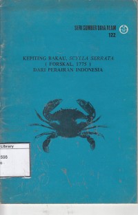 Kepiting Bakau, scylla serrata dari perairan indonesia