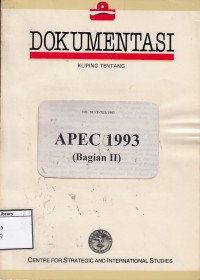 Kliping tentang APEC 1993 (Bagian II)