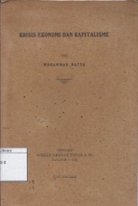 Krisis Ekonomi dan Kapitalisme