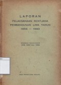 Laporan Pelaksanaan Rentjana Pembangunan Lima Tahun 1956-1960