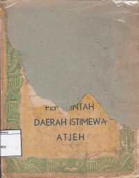 Laporan Pemerintah Daerah Istimewa Atjeh tahun 1960