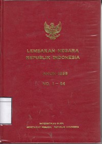 Lembaran negara Republik Indonesia 1956 No.1-84