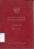Lembaran negara Republik Indonesia 1973 No.1-60