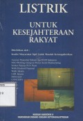 Listrik untuk Kesejahteraan Rakyat