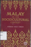 Malay in Its Sociocultural Context