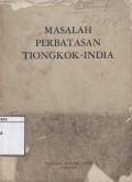 Masalah Perbatasan Tiongkok-India