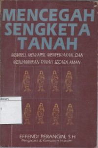 Mencegah sengketa tanah