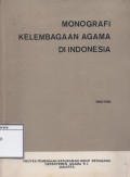 Monografi Kelembagaan Agama di Indonesia