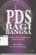 PDS bagi bangsa: jawaban atasberbagai pertanyaan