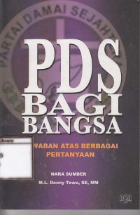 PDS bagi bangsa: jawaban atasberbagai pertanyaan