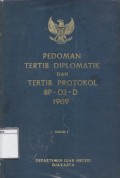 Pedoman Tertib Diplomatik dan Tertib Protokol BP - 03 - D 1969