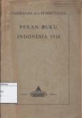 Tambahan dan Pembetulan : Pekan Buku Indonesia 1954