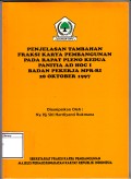 Penjelasan tambahan fraksi karya pembangunan pada rapat pleno kedua panitia ad-hoc I badan pekerja mpr-ri