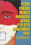 Peran Pemuda Menuju Indonesia Sesuai Cita-Cita Proklamasi 1945 (Konfigurasi kepemudaan menuju abad XXI hasil dialog nasional pemuda)