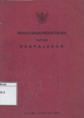 Peraturan-peraturan tentang Perpajakan