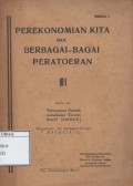 Perekonomian Kita dan Berbagai-bagai Peratoeran