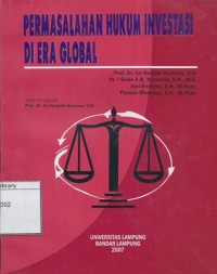 Permasalahan Hukum Investasi di Era Global