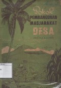 Pokok-pokok Pembangunan Masjarakat Desa