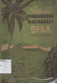 Pokok-pokok Pembangunan Masjarakat Desa