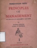 Pembahasan Buku Principles of Management: An Analysis of Managerial Functions by Harold Koontz, Cyrill O' Donnell