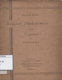 Ringkasan Sedjarah Perekonomian dan Koperasi di Indonesia