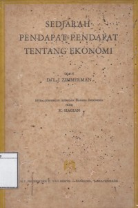 Sedjarah Pendapat-Pendapat Tentang Ekonomi