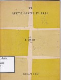 Sekte sekte di bali