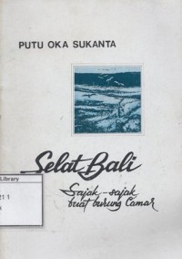 Selat Bali : Sajak-Sajak Buat Burung Camar