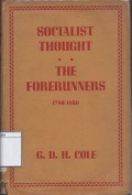 Socialist Thought the Forerunners 1789-1850