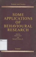 Some Application of Behavioral Research